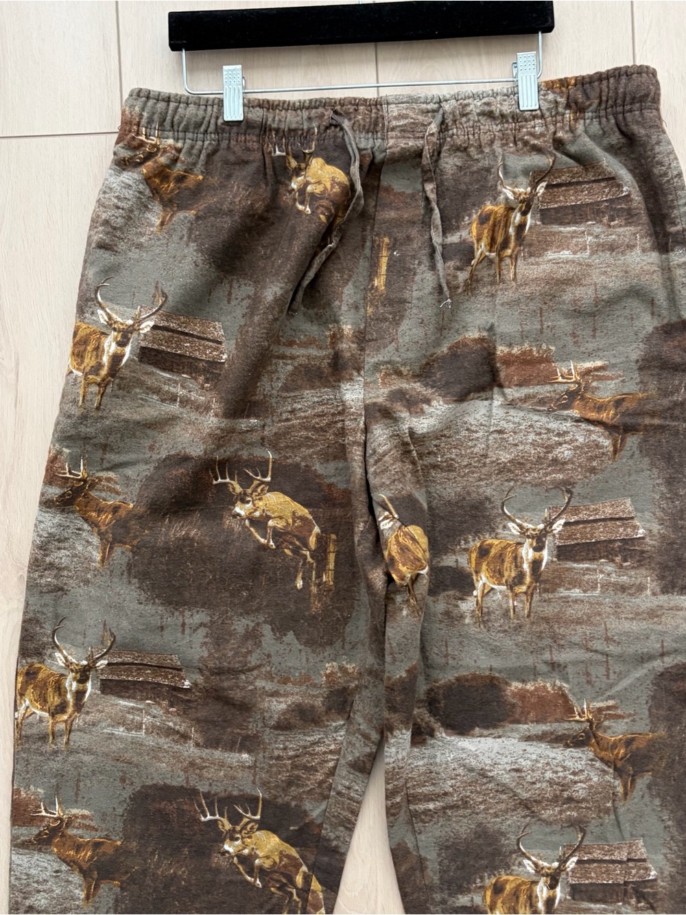 Canyon Guide Outfitters Deer Wildlife Print Lounge Pajama Pants Men’s XL Vintage - Picture 3 of 7